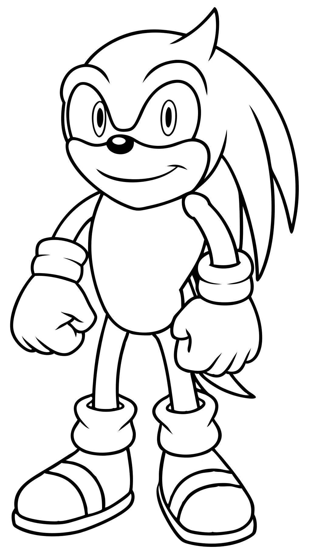 knuckles sonic coloring pages